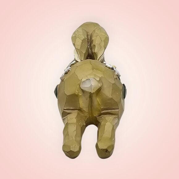 Ganz Resin Easter Bunny Rabbit Figurine With White Flowers EUC 6.5" - Picture 5 of 11